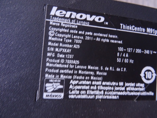 tour ordinateur VENDU POUR PIECES lenovo m91p - Image 2
