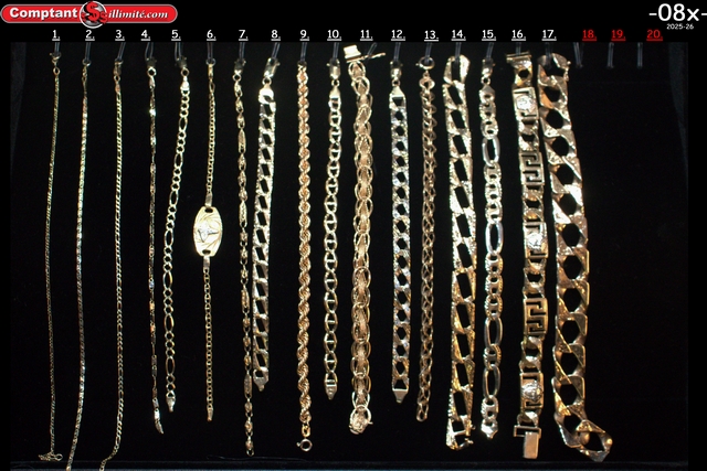 vaste sélection de Bracelets 08X or jaune et autre 10k-14k-18k-22k - Image 1