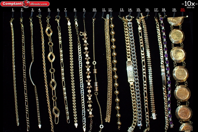 vaste sélection de Bracelets 10X or jaune et autre 10k-14k-18k-22k - Image 1